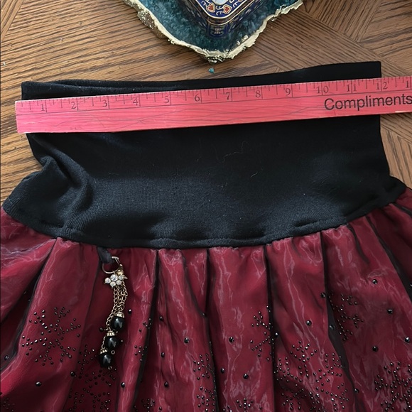 Victorian Goth Punk Fit & Flare Pleated Skirt - Picture 14 of 16